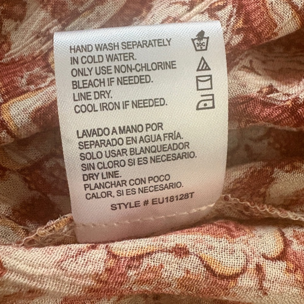 NWT Patrons of Peace Maxi Dress Paisley Tiered Medium Boho Cottagecore Women - Picture 11 of 13